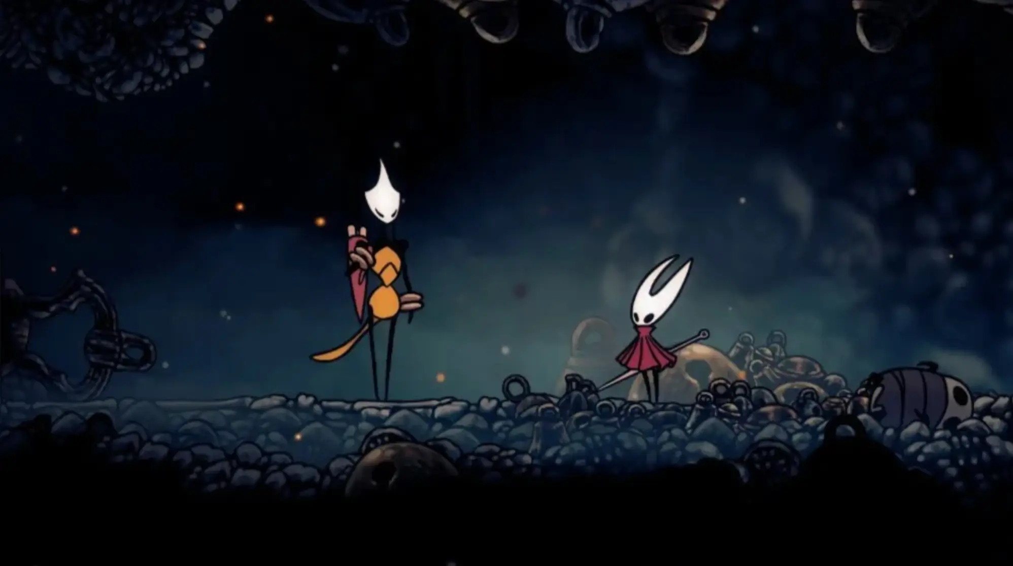 Hornet with Shakra - Silksong map merchant