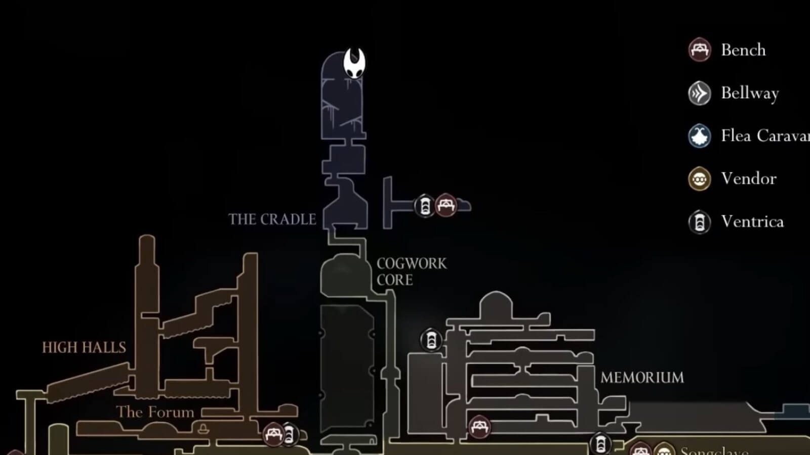 Surface Memento secret entrance location at the Cradle in Silksong