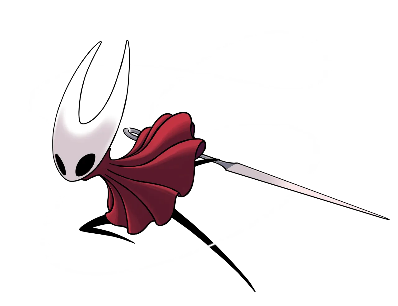 Hornet character art - Hollow Knight Silksong protagonist