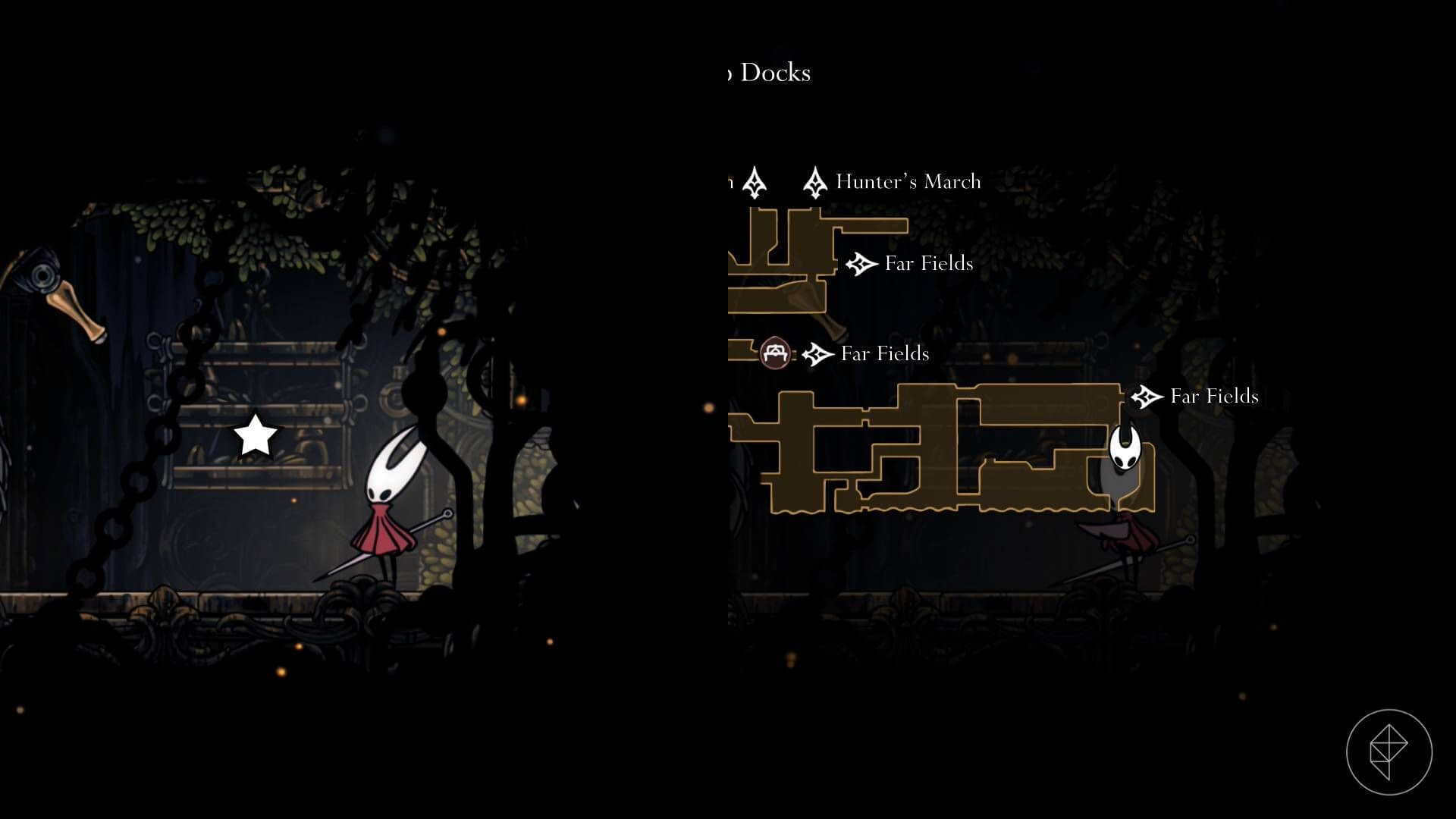 Deep Docks second spool fragment location - hidden cave with complex spike navigation
