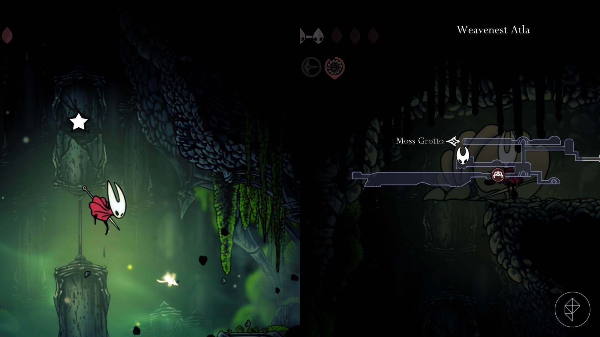 Weavenest Atla spool fragment location in secret area - floating above water pool